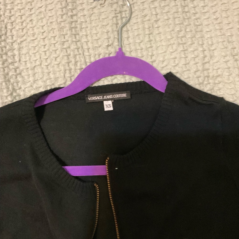 Versace Black Cardigan Sweater - Picture 2 of 3